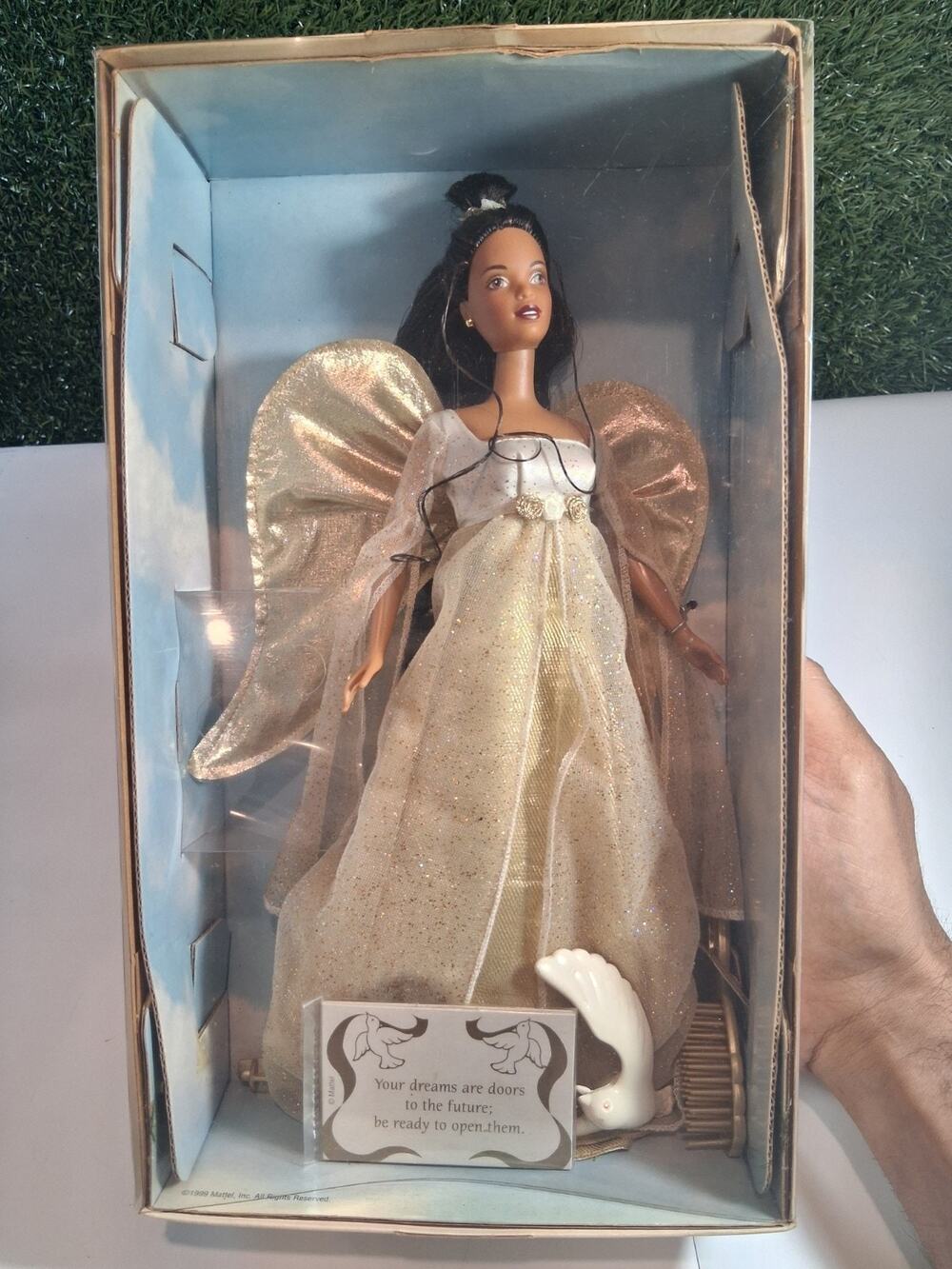 Vintage 1999 Angelic Inspirations Barbie Doll African American Mattel #24985 NIB
